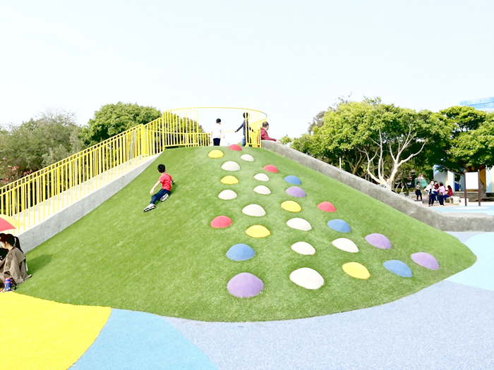 烈嶼鄉習山湖共融公園，即將於本周日（17日）上午9時辦理啟用典禮：遊樂器材設施多元化，有共融鞦韆、攀爬網、雙軌滑索、多元沙盤、遺跡探險等遊樂設施。（許加泰攝）