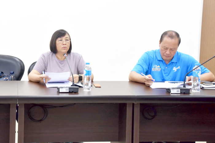 2023金門鐵人三項競賽將於10月15日在金沙官澳龍鳳宮登場,金門體育會召開工作協調會進行協調與討論。(莊煥寧攝)