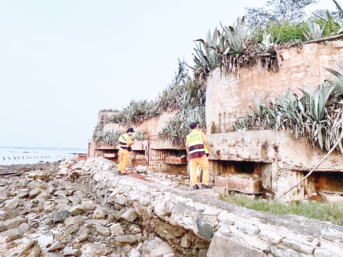 金門巡防區執行「秋節前夕擴大威力掃蕩」。(海巡署金門巡防區提供)