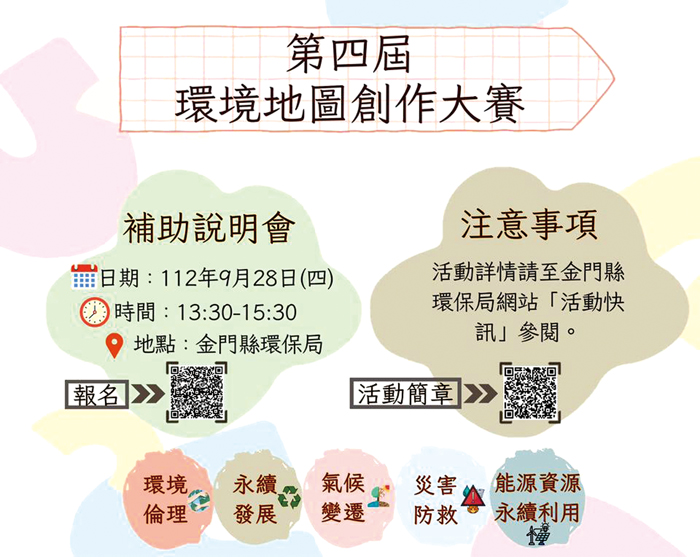 環保局辦理「環境地圖創作大賽」,歡迎對繪畫有興趣的學童、家長及老師報名參加。(環保局提供)