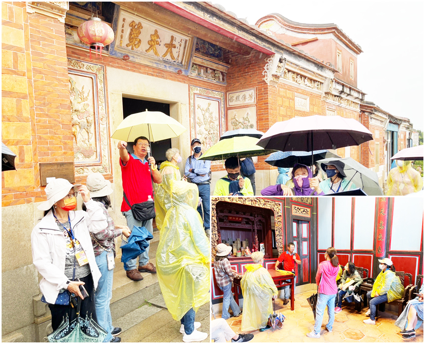 金門文化園區「咱ㄟ話—金門話說故事」系列活動,在陳成基老師帶領下走讀山后聚落。(陳麗妤攝)