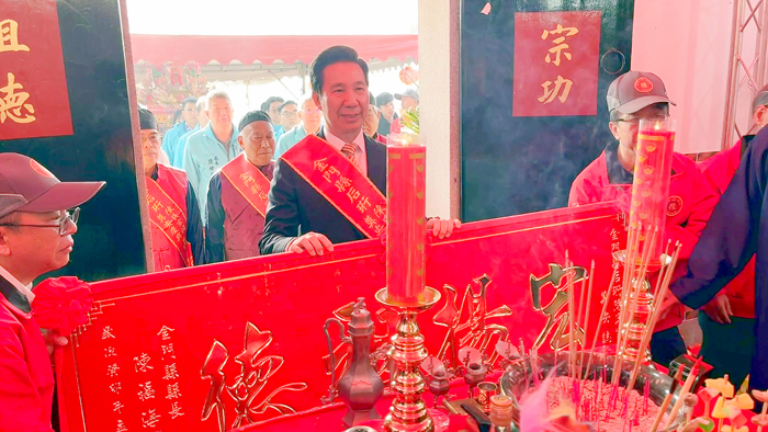 縣長陳福海前往祝賀。(陳麗妤攝)