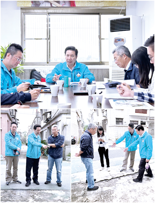縣長陳福海赴金沙鎮聽取地方建設需求，並深入村落內了解居民所需。（縣府提供）
