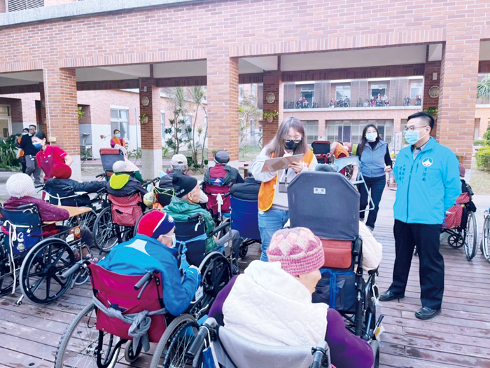 社福機構消防體檢，松柏園的驗證都能在時間內安全疏散。（消防局提供）