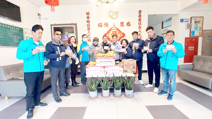 慰問大同之家。(金城鎮代表會提供)