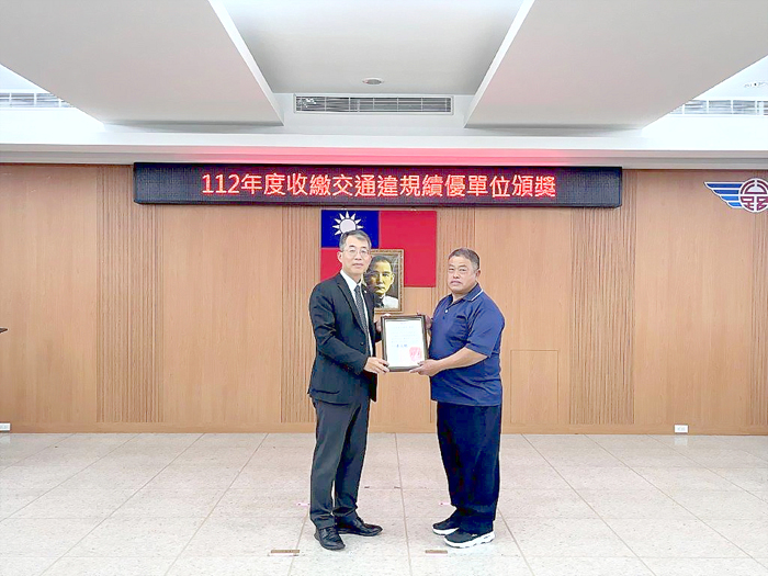 安豐達成率54.41%,獲第三名。(監理站提供)