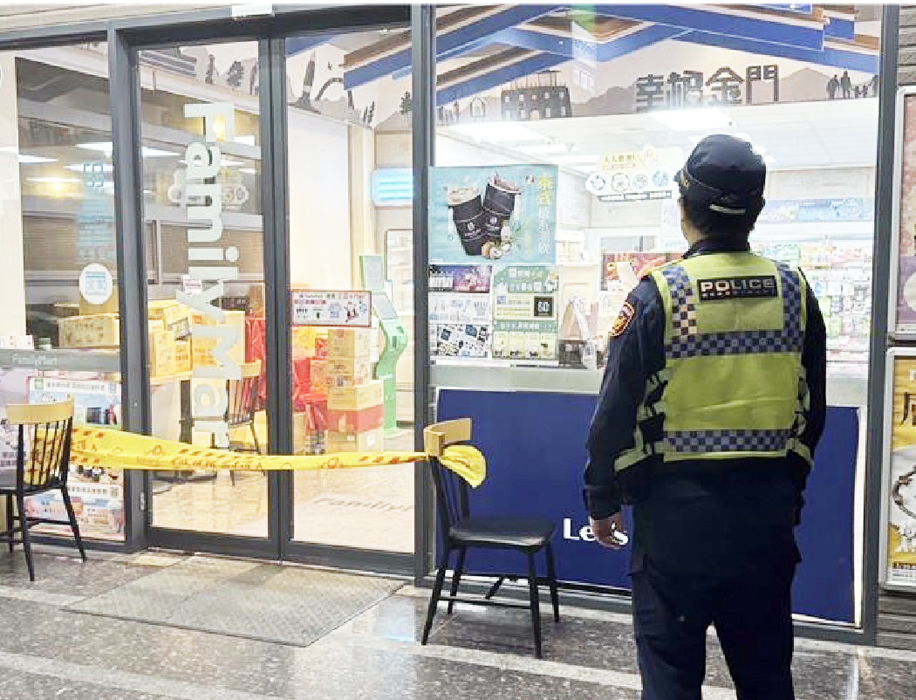 金湖地區發生超商搶案,警方徹夜追緝,尋獲劉姓犯嫌。(湖警提供)