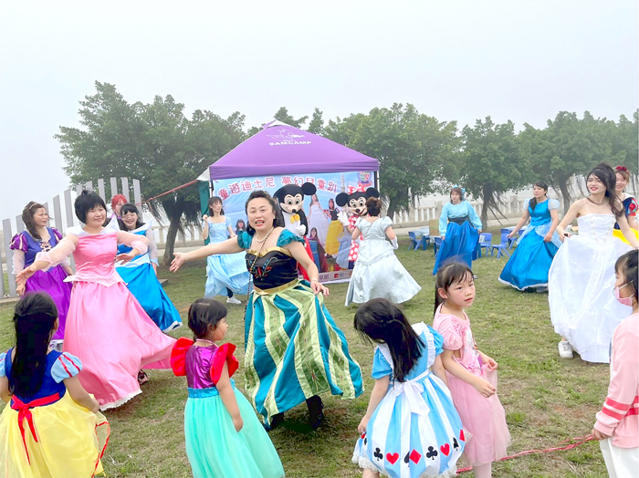 慶祝兒童節，私立雅韻藝術學苑幼兒園精心籌劃一場專屬兒童的「童遊迪士尼‧夢幻兒童趴」活動。（許加泰攝）