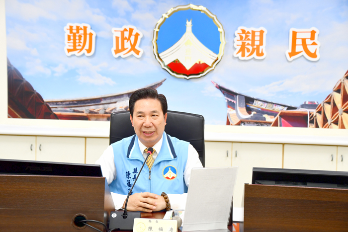 金門縣政府11日召開今年第4次主管會報,由縣長陳福海親自主持。(楊水詠攝)