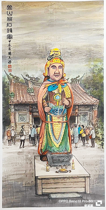 金門縣文化局主辦的金門縣水墨畫協會113年度會員展「彩墨踏歌行」以及水彩畫協會「浯洲彩韻」展覽，今日起至21日展出。（金門縣文化局提供）