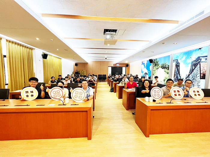 縣府政風處舉辦廉政平台暨智慧財產權法專題研習。（政風處提供）