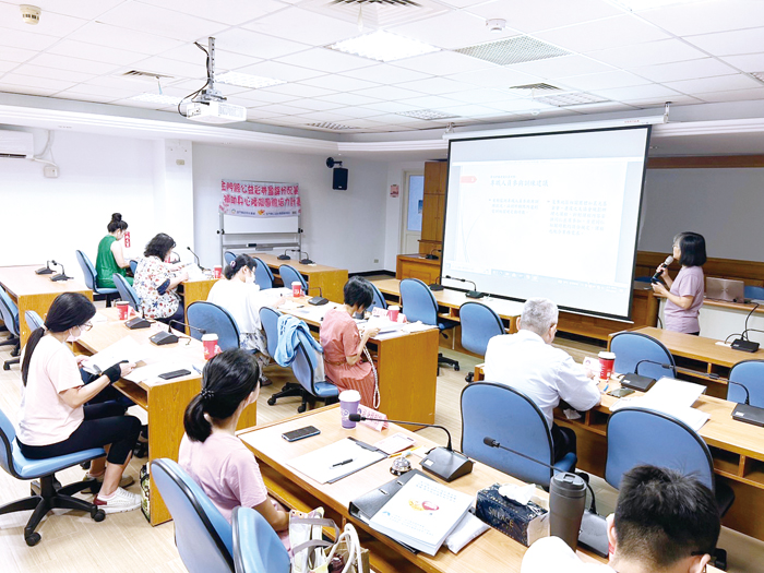 縣府社會處辦理113年度公益彩券盈餘分配基金補助社會福利機構案件執行情形期中查核。（社會處提供）