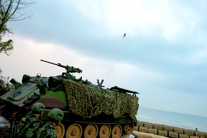 金門防衛指揮部昨實施「太武操演」,確實完成反登陸作戰。(金防部提供)