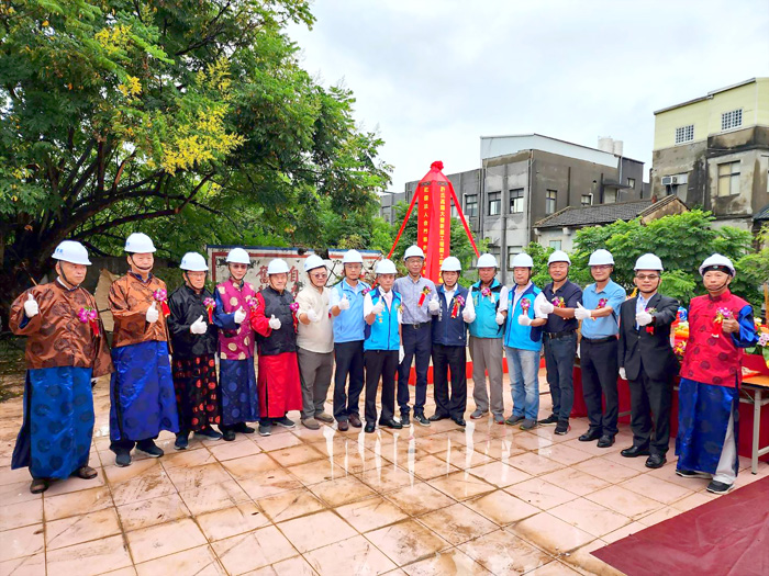 高陽大樓新建工程動土。(許峻魁攝)