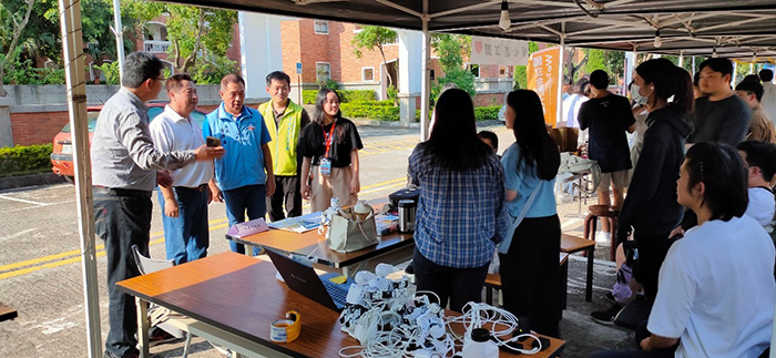 金門大學113學年度社團博覽會,昨日下午登場,學生社團端出努力經營的成果。(金大提供)