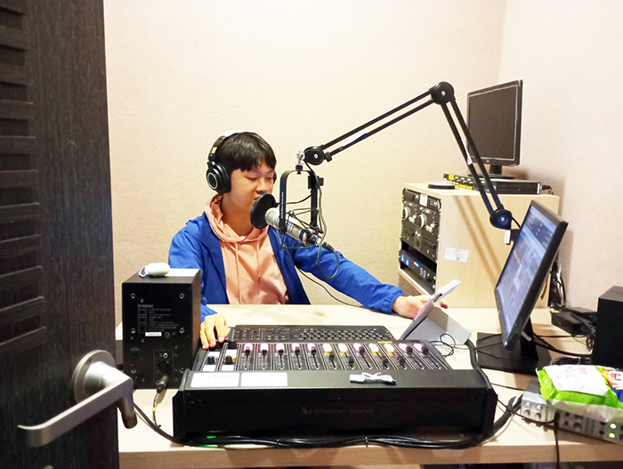 銘傳大學實習電台「金銘之聲」FM88.3，新學期自製節目自10月8日起正式開播。
（銘傳金門分部提供）