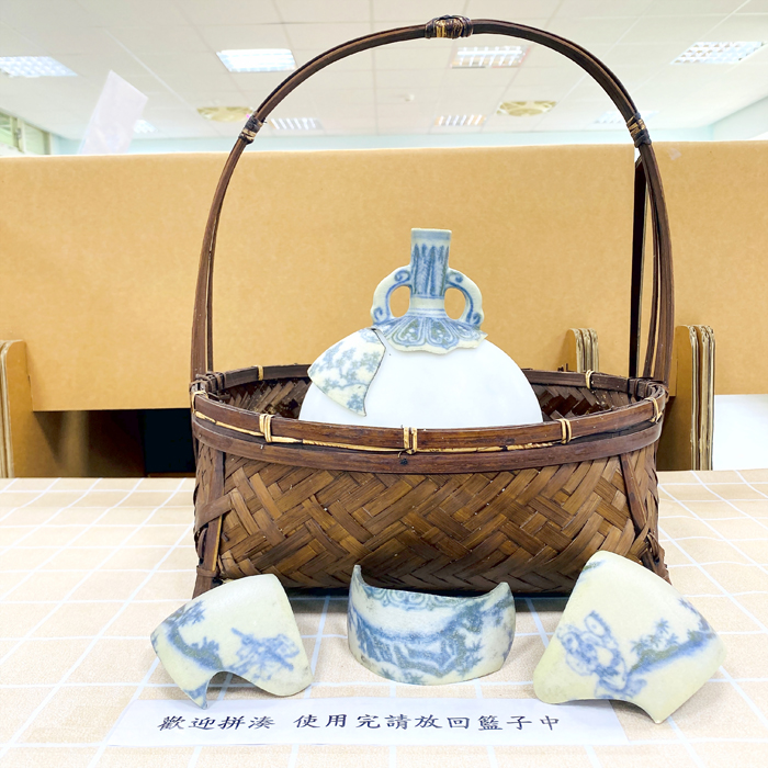 立體瓷片拼圖。（金鼎國小提供）