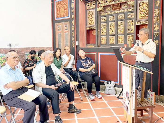 胡璉文化藝術基金會邀請專家陳文識開講「胡伯玉將軍的詩情初探」。（胡璉文化藝術基金會提供）