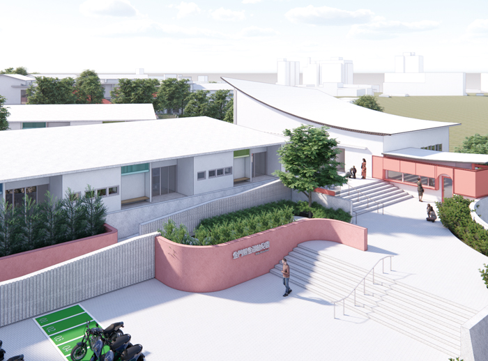未來金湖國小新建幼兒園模擬示意圖。（湖小提供）