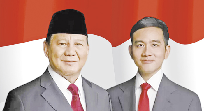 新一任印尼總統普拉伯沃(Prabowo Subianto)與副總統吉伯朗(Gibran Rakabuming Raka)在本月20日已就任,將開啟印尼新一任五年任期。(普拉伯沃媒體團隊提供)