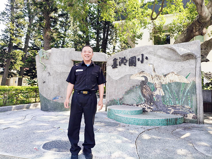 績優義交宋克森,榮獲交通部113年金安獎殊榮。(金門縣警察局提供)
