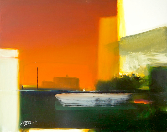 董皓雲「構境‧心跡」油畫個展,明(15)日起至25日在文化局第二展場展出。(金門縣文化局提供)