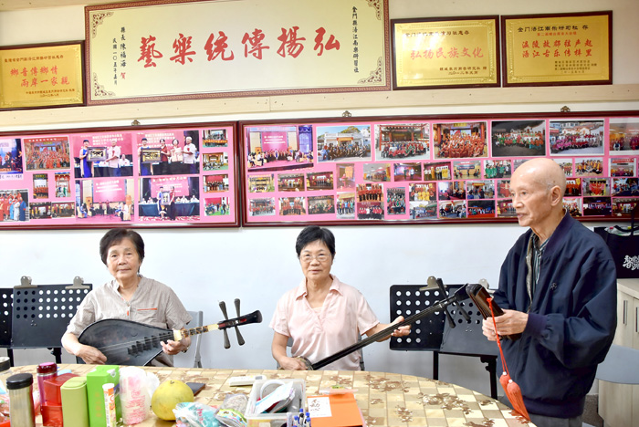 南音操作傳承演唱的吳淑珍獲得第九屆「金門文化獎」殊榮。
(李增汪攝)