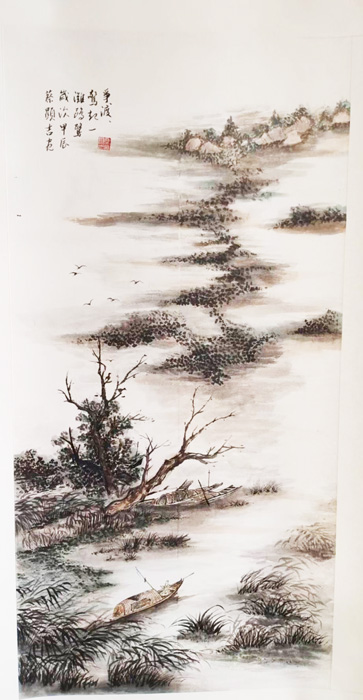 金門縣水墨畫協會將於2月22日至3月5日在金門縣文化局展場隆重推出「水墨喜春——2025兩岸三地水墨畫交流展」。（金門縣文化局提供）