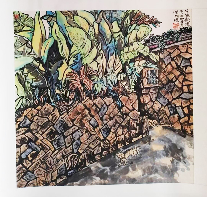 金門縣水墨畫協會將於2月22日至3月5日在金門縣文化局展場隆重推出「水墨喜春——2025兩岸三地水墨畫交流展」。（金門縣文化局提供）
