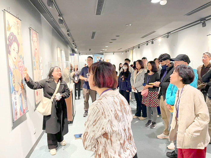 「AI繪紅樓‧紅樓會AI」展覽圓滿落幕,眾多觀展者流連忘返。(金大提供)