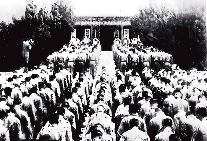 民國60年3月30日金門日報:戰地各界慶祝二十八屆青年節,於太武山公墓公祭革命先烈及陣亡將士。(本報資料照片)