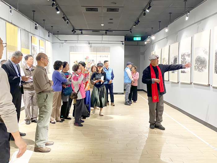 時光露穗、心像與現象畫展聯合開幕。 (呂肇中攝)