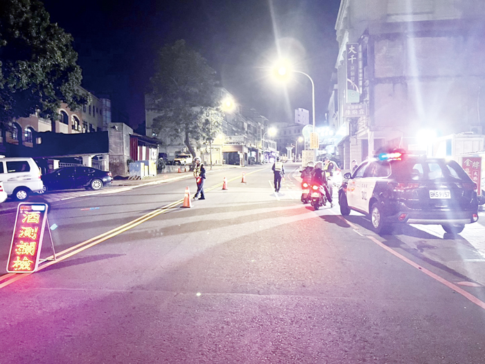 金門縣警察局強調持續加強各項勤務,維護地方治安。(警察局提供)