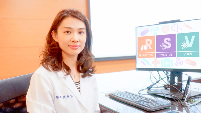 沈靜芬醫師提醒家長應提高警覺,特別注意嬰幼兒呼吸道融合病毒的感染風險。 (沈醫師提供)