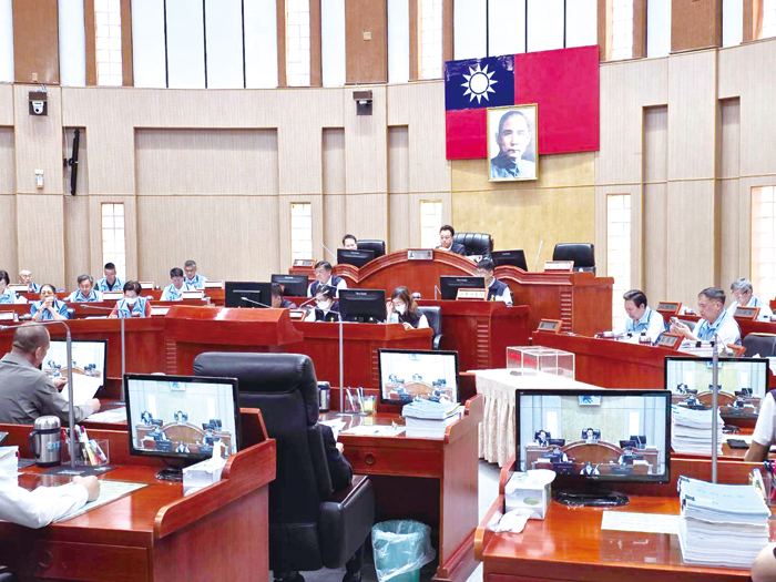 議會昨日開始召開第八屆第五次定期會。(許峻魁攝)