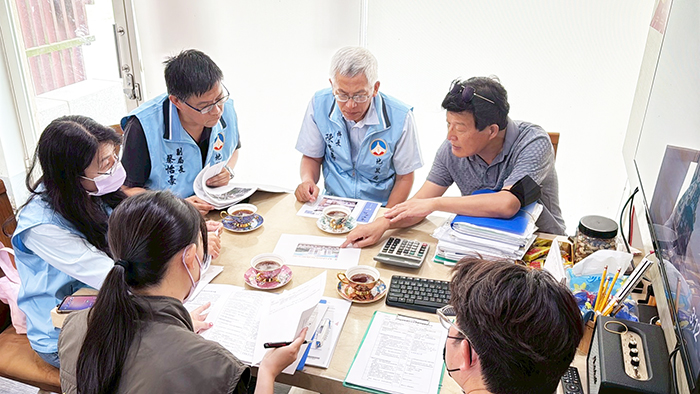 地政局近日辦理本縣上半年預售屋建案聯合稽查。(地政局提供)