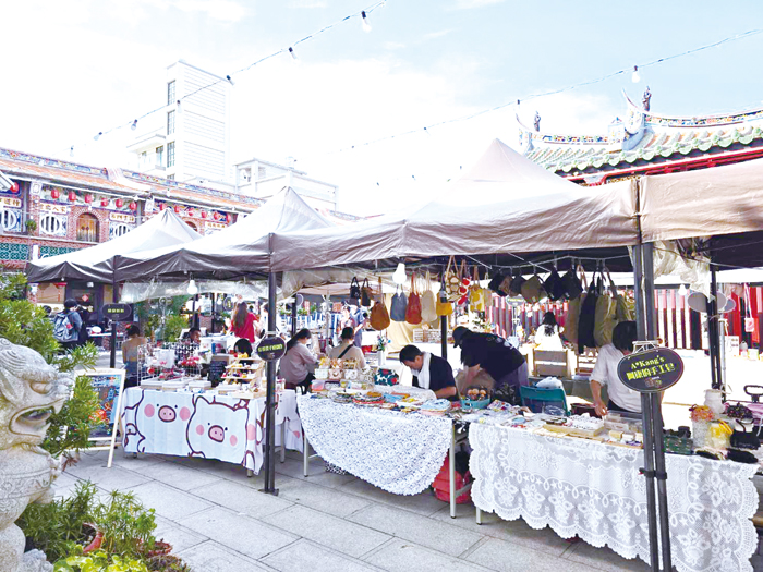「浦揪新創市集」今天最後一天。(許峻魁攝)
