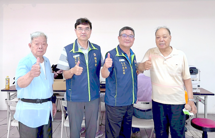 金門縣榮民服務處日前辦理「榮民視光學配鏡服務」活動。(金門榮民服務處提供)
