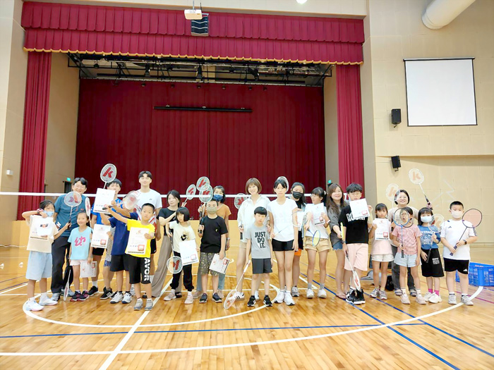 金門大學舉辦「羽球班」與「匹克球班」夏令營,圓滿落幕。(金大提供)