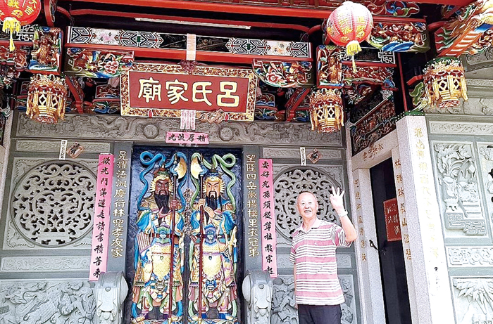林兜呂氏宗親會總幹事呂玉林。(蔡麗玉攝)