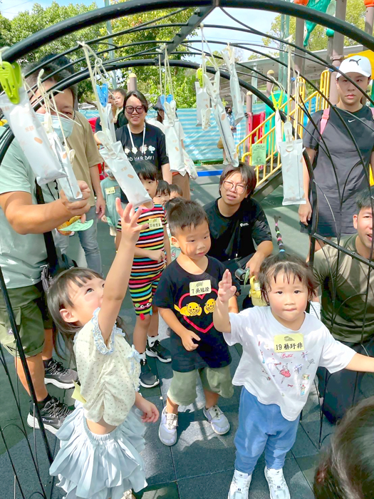金寧中小學附設幼兒園「快樂上學趣」闖關活動。(校方提供)