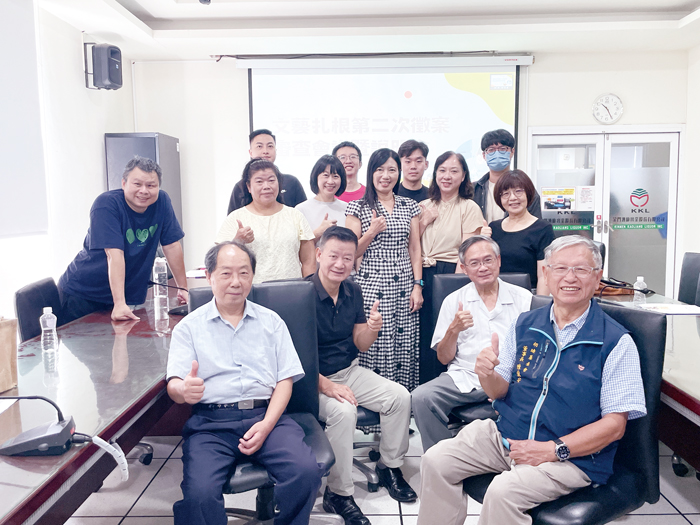 金門地區文化藝術向下扎根—藝術陶冶計畫完成第二次徵案審查。(胡璉文化藝術基金會提供)