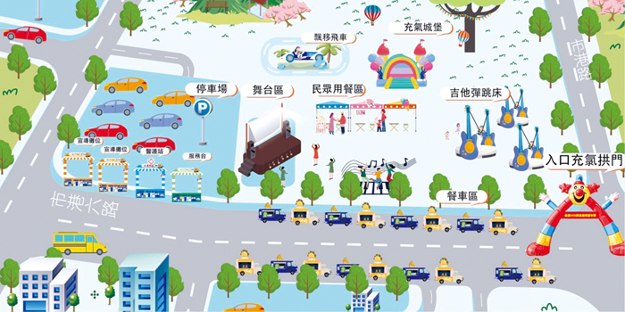 金湖鎮年度盛事「2025美食餐車嘉年華」將從今（26）日開始至28日連續三天熱鬧登場。（金湖鎮公所提供）