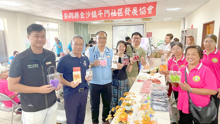 金門縣農村再生成果展在斗門登場。（陳麗妤攝）