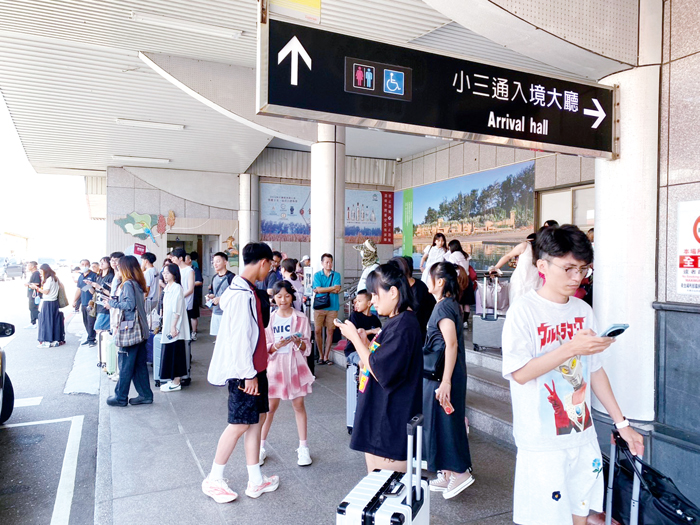 大陸十一長假，小三通湧現入境人潮，金門成為福建居民出遊的焦點之一，也象徵著金門觀光正邁入復甦新階段。（觀光處提供）