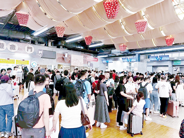 大陸十一長假，小三通湧現入境人潮，金門成為福建居民出遊的焦點之一，也象徵著金門觀光正邁入復甦新階段。（觀光處提供）