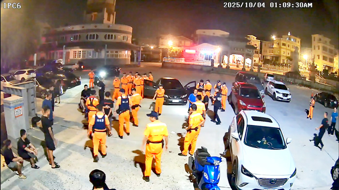 漁民鬥毆，岸巡人員及警方執法。（金城分局提供）