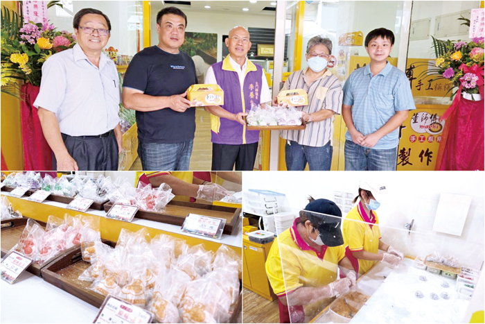 麻糬名店插旗金門，各界貴賓前往祝賀。（許峻魁攝）