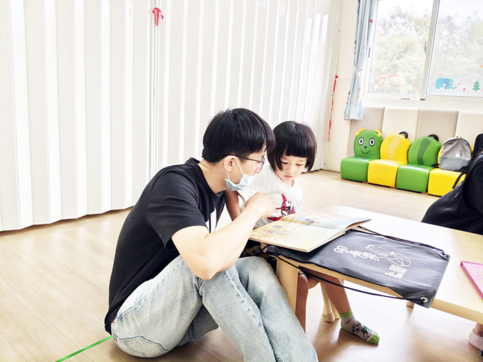 社會處新住民家庭服務中心舉辦「文化共融~閱讀同行」親子共讀活動。
（新住民家庭服務中心提供）