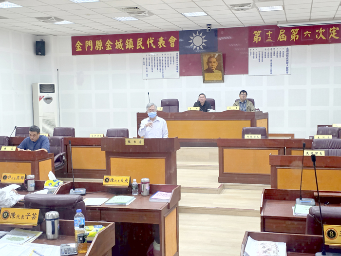 金城鎮代會決定延長定期會會期。（許峻魁攝）